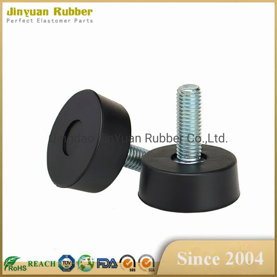 Anti Vibration Solid Rubber Mounts Rubber Bumper Shock Absorber Damping Thread Stud Rubber Bumper Foot