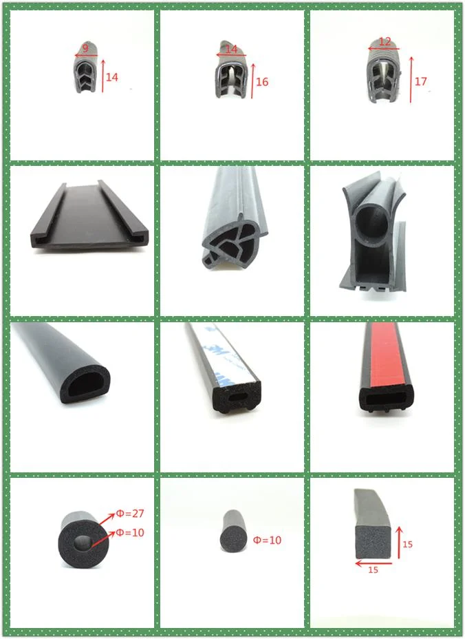 EPDM Foam Rubber Gasket Weatherstrip with Strong Self-Adhesive Tape