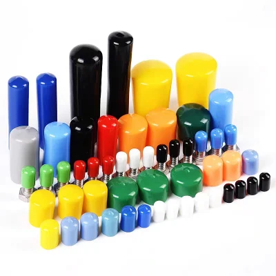 Industrial Customized Rubber Silicone Steel Pipe End Caps, PE Plastic Round Rod/Stud/Bolts/Tube Used Dust PVC Vinyl End Cap