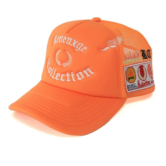 Personalised Waterproof Golf Rope Cap Custom Logo 5 Panel Rubber Patch Logo Cap for Men and Women 